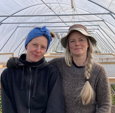 Maarja & Asdis - owners of Drys Øko Urter og Grønt