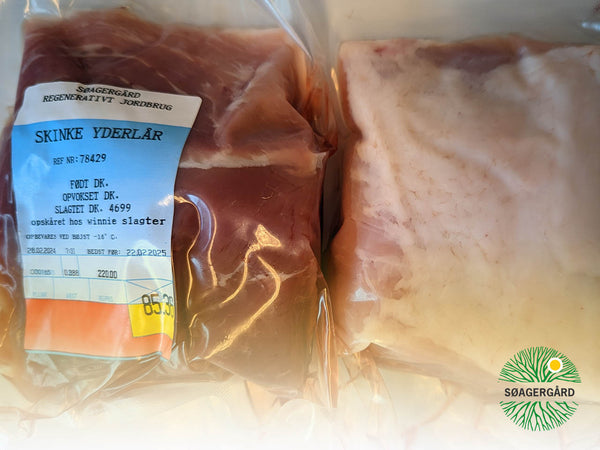 Juicy, non-lean pork rump filet from forest-raised pigs – Søagergård ...